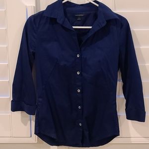 EUC Banana Republic Fitted 3/4 Sleeve Dress Shirt
